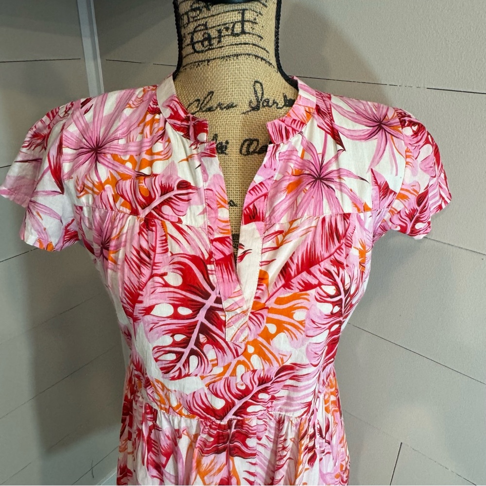 Madison Mathews Short Sleeve Folly Mini Dress - Small - Picture 2 of 9